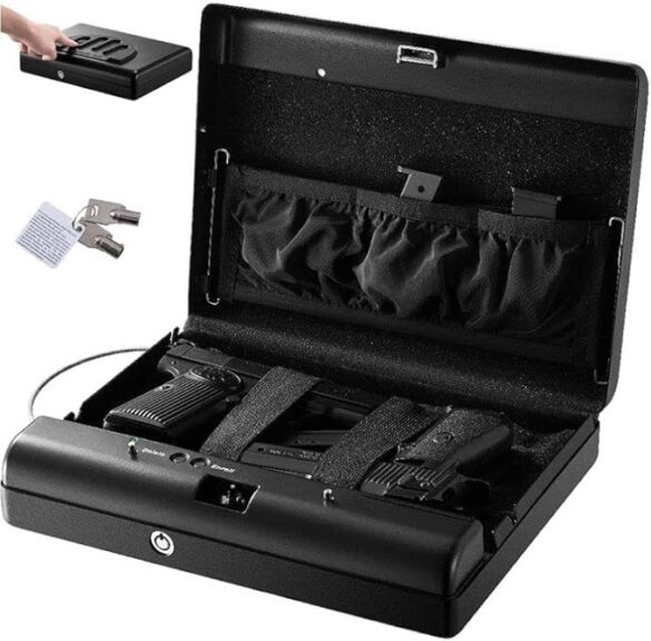 caja biométrica para pistola